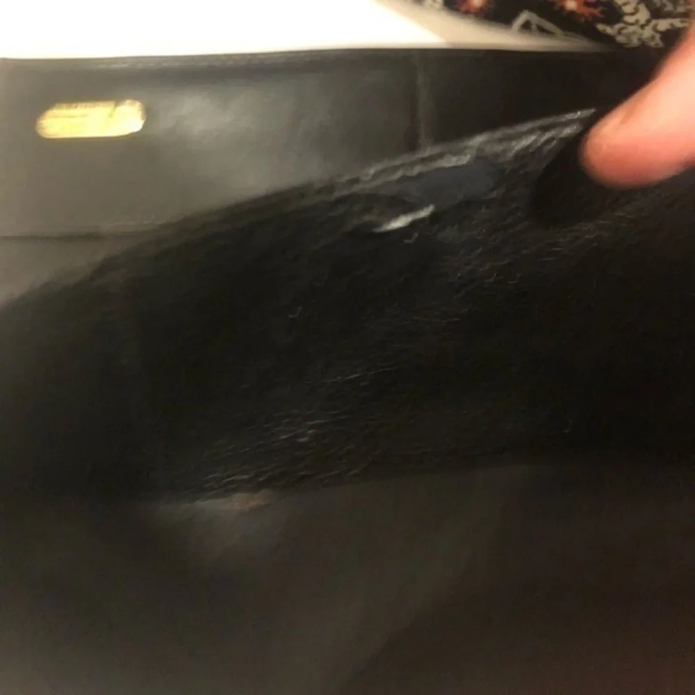 Fendi black vintage wallet authentic